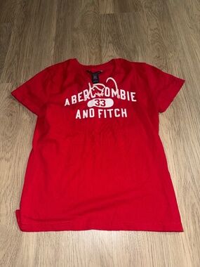 Y2K Abercrombie & Fitch Lace-Up Baby Tee Coquette Preppy Indie Sleaze Graphic